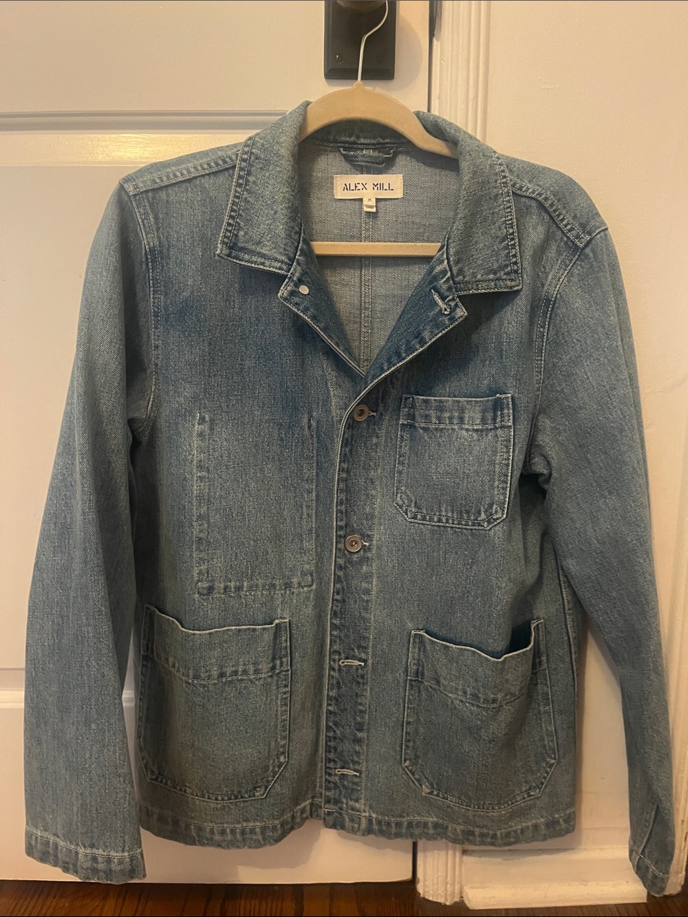 Alex Mill Light Blue Denim Britt Workwear Jacket